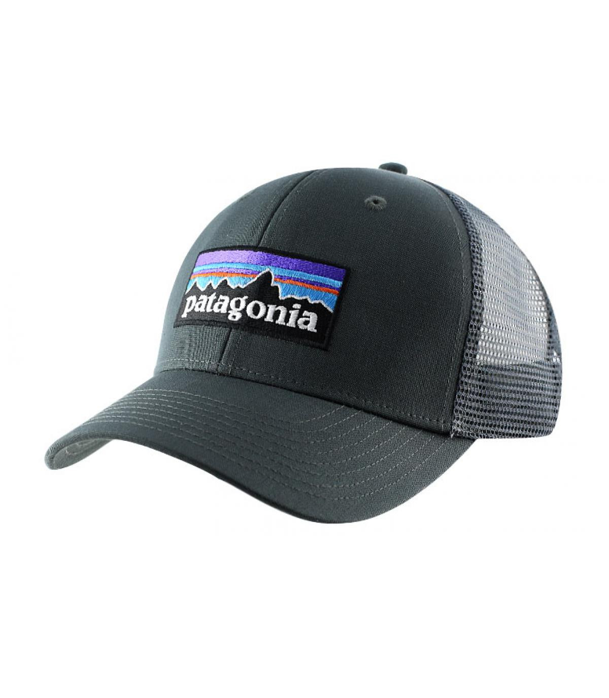 P6 logo trucker hat forge grey Patagonia